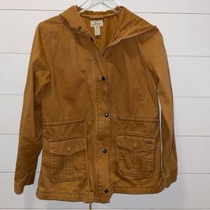 Levi's Womens Stand Up Collar Hooded Military Jacket Size Medium